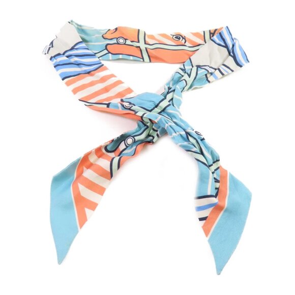 ❤️HERMES Twilly Scarf Scarves Silk❤️ - Picture 4 of 15